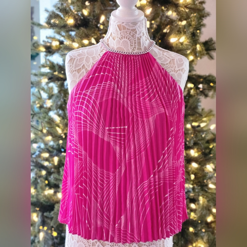 Elie Tahari Pink Halter Top